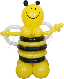 Фигурка Пчелы из круглых шаров и шдм
