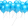 15 шаров Голубые