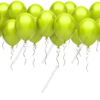 Шары под потолок светло-зеленые