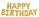 Набор шаров-букв (16''/41 см) Мини-, Надпись "Happy Birthday", Золото, 1 шт.