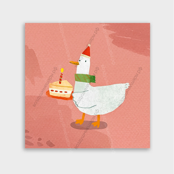 Открытка "С Днем рождения" на выбор, 8х8 см