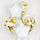 Букетик "Белое золото" с конфетти и звездами