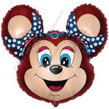 Шар с гелием  Фигура, Бабси-Маус, Красный, 76 см.