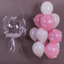 Сет из пастельных шаров с бантиками 