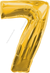 1 шт. "7" золотая