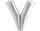 Буква "V" серебристая