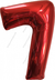 1 шт. "7" красная