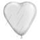 Сердце 5" Белые Пастель /Ит