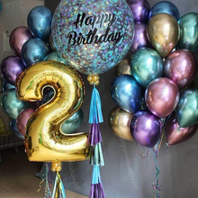 Букет "Очень большое и яркое поздравление с цифрой"