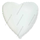 Шар с гелием  Сердце, Белый, 46 см.