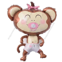 Шар с гелием  Фигура, Обезьянка с соской , 99 см.