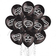 15 шаров Черные с белыми надписями