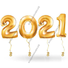 Воздушные шары- цифры с гелием 2021