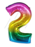 1 шт. "2" радужная