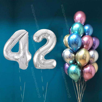 Шары с гелием на 42 года