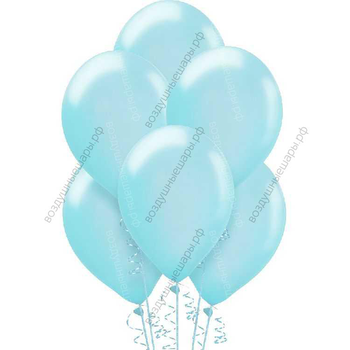 Шары Голубые металлик с гелием
