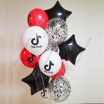 Воздушные шары на вечеринку Tiktok, Звезда Тик Ток
