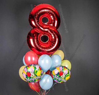 Шары на 8 марта: Вам, женщины