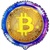 Круг с гелием Биткоин, Bitcoin, Биток, 46 см.