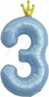 1 шт. 3 Голубая с короной