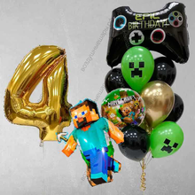 Украшение в стиле Майнкрафт на День рождения 