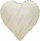 Шар (18''/46 см) Сердце, Кремовый, Сатин, 1шт