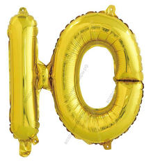 Шар- буква  "Ю", кириллица, надутая воздухом, 41 см