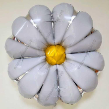 Шар с гелием Ромашка, Белый, 89 см.