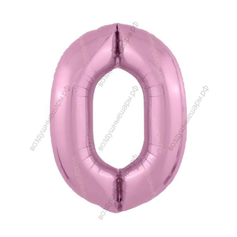 Шары-цифры Розовые гелиевые, 90см