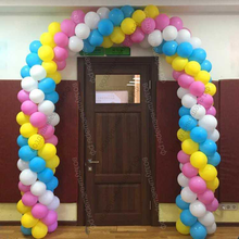 Арка четырехцветная: розовый желтый синий желтый белый