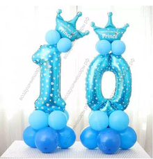 Шары на День рождения мальчику "10 лет Принцу!"