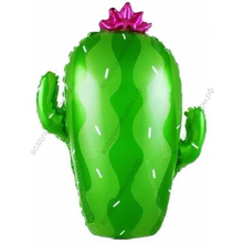 Шар с гелием  Фигура, Кактус, Зеленый, 74 см.