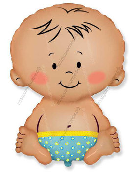 Шар Малыш мальчик, с гелием