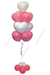 Фонтан из шаров для девушки "Нежные чувства" Бело-розовый
