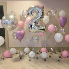 Фотозона из шаров на день рождения ребенка "Нежный возраст"