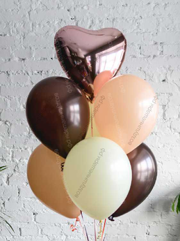 Фонтан из шаров "Кофе с молоком"