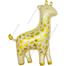 Шар с гелием  Фигура, Жираф, Бежевый/Золото, 117 см.