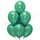 Шары хром Зеленые, изумрудные, Emerald, с гелием