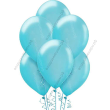 Шары Карибская синева металлик с гелием