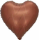1 шт. Шар с гелием, Сердце, Шоколадный, 46 см.
