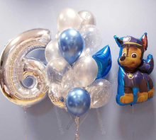Букет шаров для мальчика на 6 лет "Щенячий патруль"