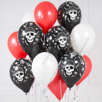 Букет шаров на день рождения мальчика с пиратами