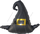 Шар (31''/79 см) Фигура, Шляпа Волшебника, Черный