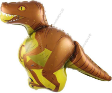 Шар с гелием  Фигура, Динозавр Велоцираптор, 104 см.