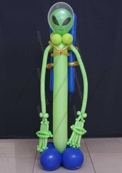 Фигура Гуманоид инопланетянин зеленый