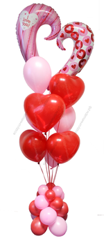 Фонтан- подарок из шаров на Валентинов День и 8 марта