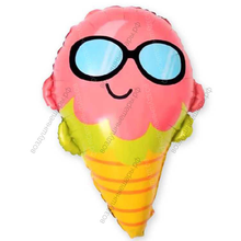 Шар с гелием  Фигура, Мороженое в очках, 58 см.
