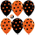 Точки, Оранжевый (061)/Черный (080), пастель, 5 ст, 12", 30 см.
