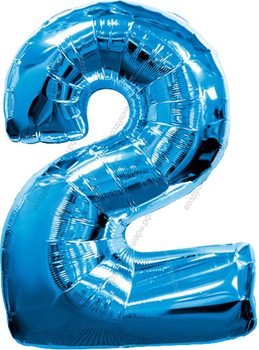 Шары цифры СИНИЕ с гелием