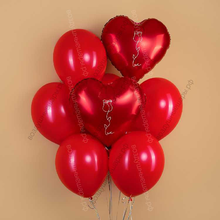 Красный букет из шаров Моя любовь, My love!